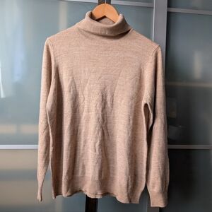 Lilly Morgan Camel Turtleneck Sweater - XL